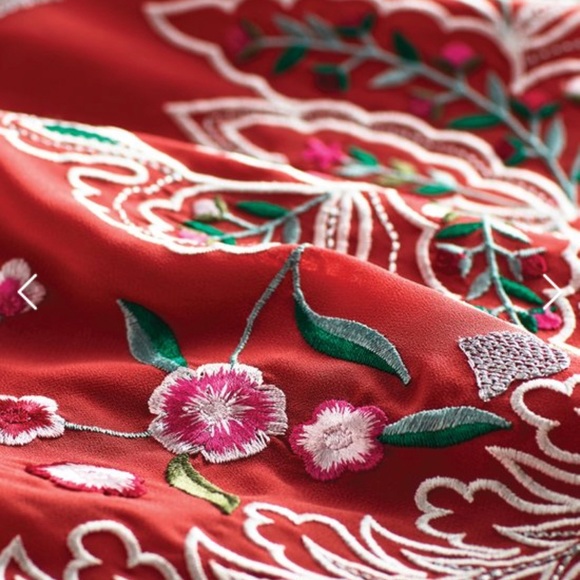 Soft Surroundings Embroidered Peasant Top - Picture 3 of 7